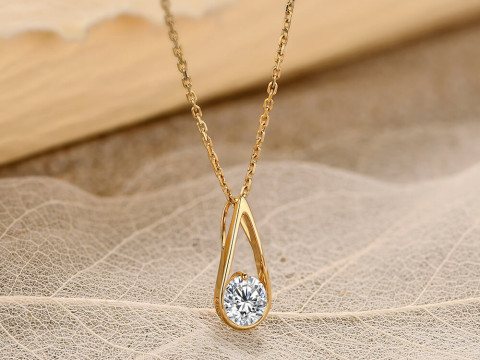 1 carat Women Classic Fashion Solitaire Pendant 3D-printmodel