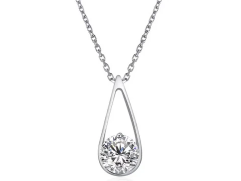 1 carat Women Classic Fashion Solitaire Pendant 3D Print Model
