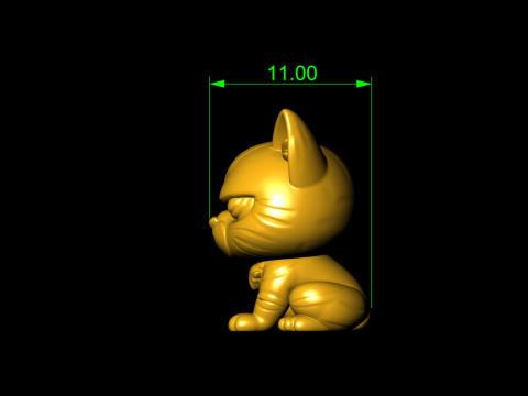 Grumpy Warrior Cat Pendant 3D print modelGrumpy Warrior Cat Pendant 3D print model 3D 打印模型