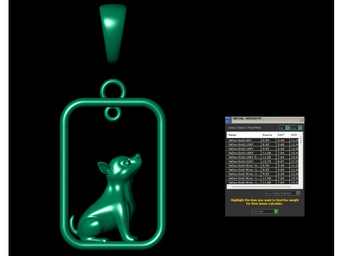 Puppy Dog and Bone Pendant Modelo de Impressão 3D