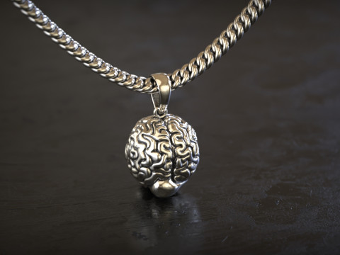 Мозговой кулон 3D Принт Модель