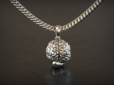 Підвіска «Мозок». 3D Принт Модель