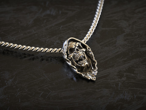 Colgante de calavera de la Parca Modelo de impresión 3D