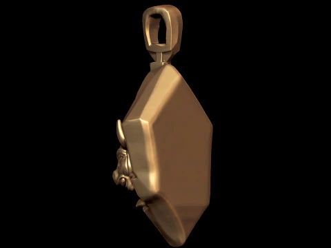 Charging Bull Pendant 3D Print Model
