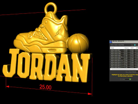 Air Sneaker Pendant 3D Print Model