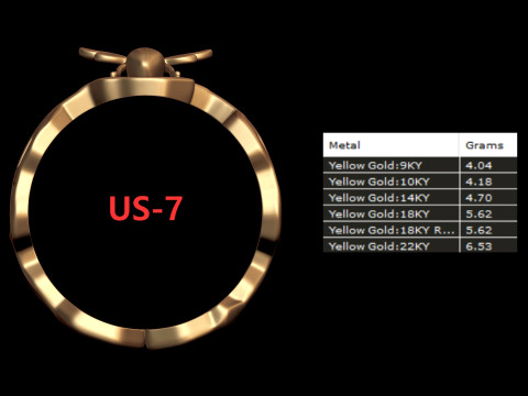 Anello di dichiarazione dell'ape a nido d'ape Modello di stampa 3D