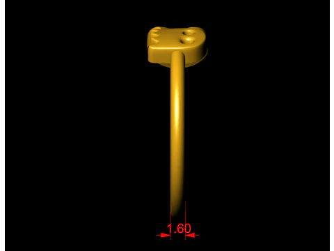 Cincin Game Arkade Hantu Pacman Model Cetak 3D