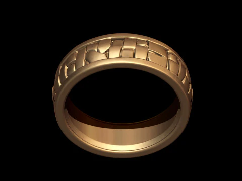 Bulmaca Kilitli Blok Halkası 3D Baskı Modeli