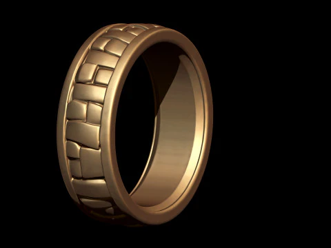 Bulmaca Kilitli Blok Halkası 3D Baskı Modeli