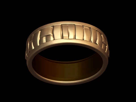 Bulmaca Kilitli Blok Halkası 3D Baskı Modeli