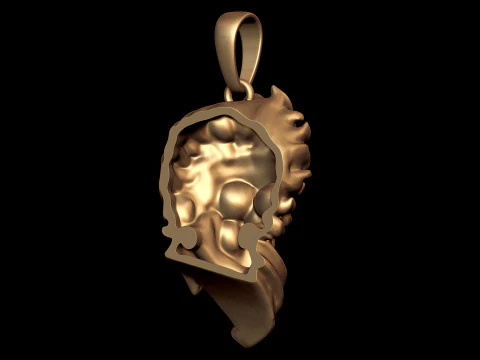 Bandana Skull Gothic Pendant 3D Print Model