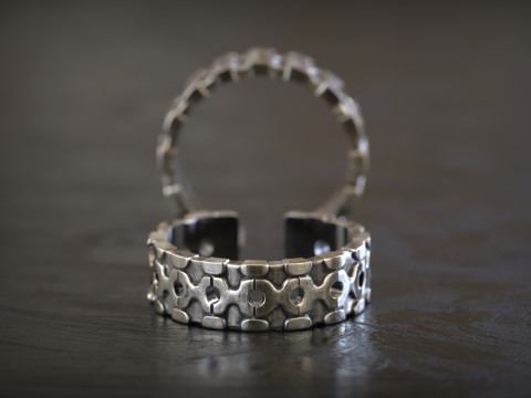 Mechanical Puzzle Link Ring 3D Print Model