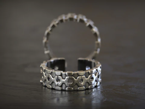 Mechanical Puzzle Link Ring 3D Print Model