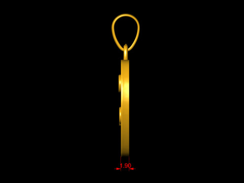 Apple Life Tree Pendant 3D Print Model