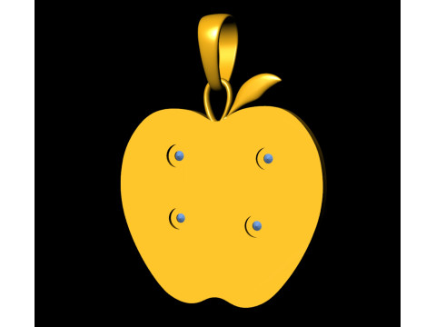 Apple Life Tree Pendant 3D Print Model