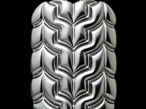 Geometrische pantserhanger 3D printmodel