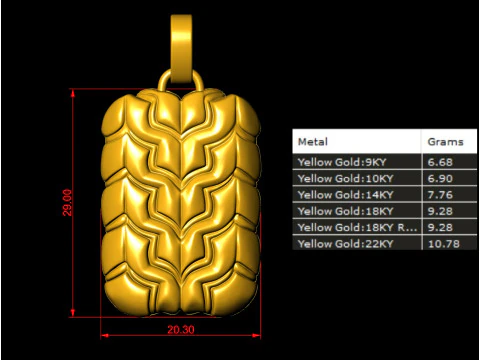 Geometrik Zırh Kolye 3D Baskı Modeli