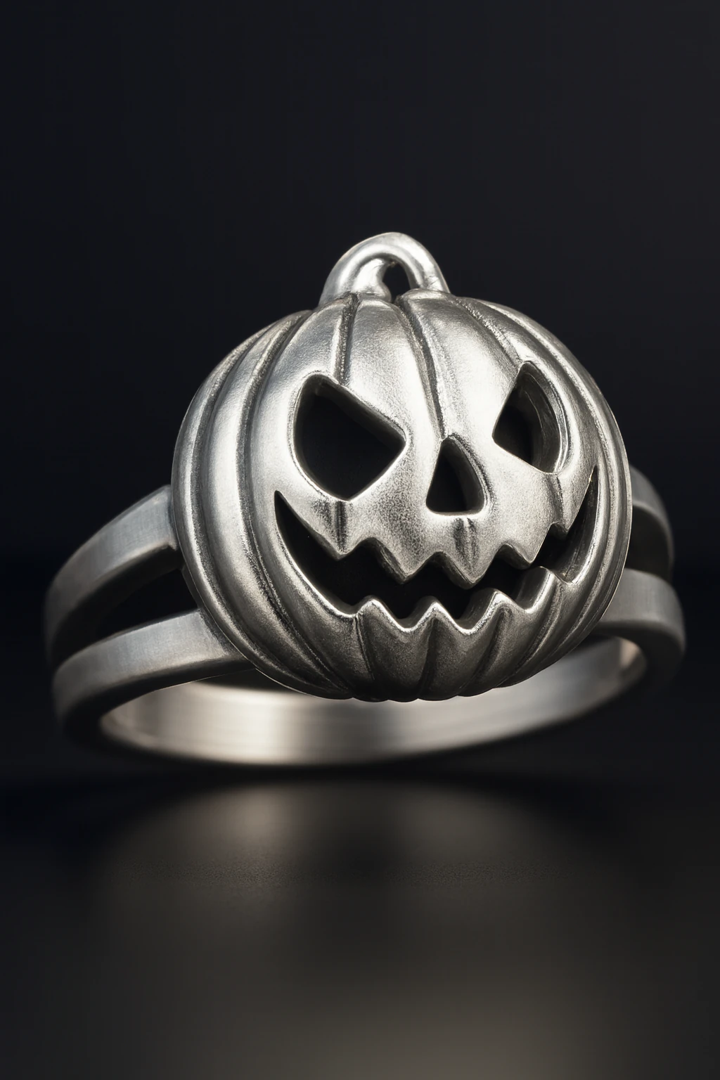 Jack O Lantern Skull Ring 3D Print Model .c4d .max .obj .3ds .fbx .stl .blend 