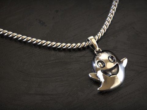 L&auml;chelnder Geisteranh&auml;nger 3D Druckmodell