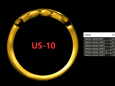 吸血鬼牙齿风格戒指 3D 打印模型