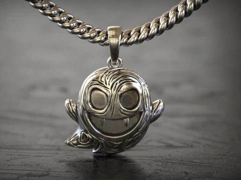 뱀파이어 유령 포켓몬 펜던트 3D 프린트 모델