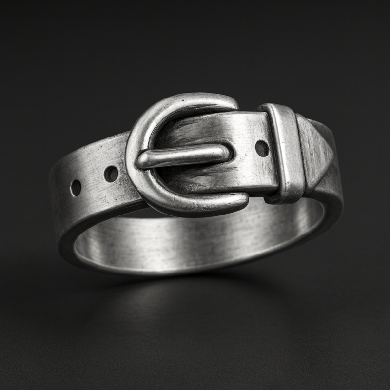 Buckle Belt ring 3D Print Model .c4d .max .obj .3ds .fbx .stl .blend 
