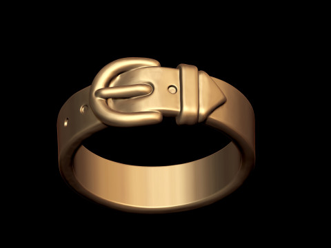 Buckle Belt ring 3D Print Model