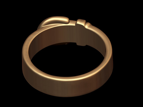 Buckle Belt ring 3D Print Model
