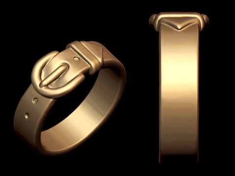 Buckle Belt ring 3D Print Model