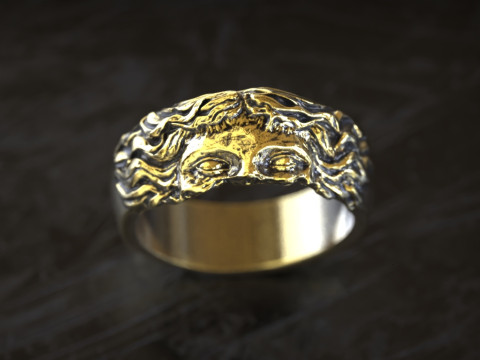 Aphrodite Venus De Milo Silberring 3D Druckmodell