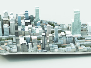 small city 02 3Dモデル