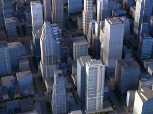 real time city 02 3D Model