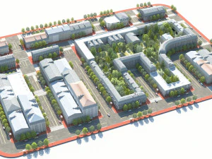 도시 풍경 7 3D 모델