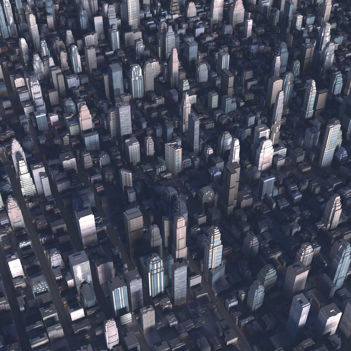 big city 37 3D Model .c4d .max .obj .3ds .fbx .stl .blend 