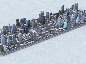 city block 3D Модель