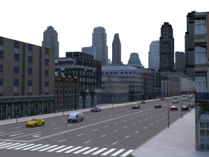 city block 3D Модель