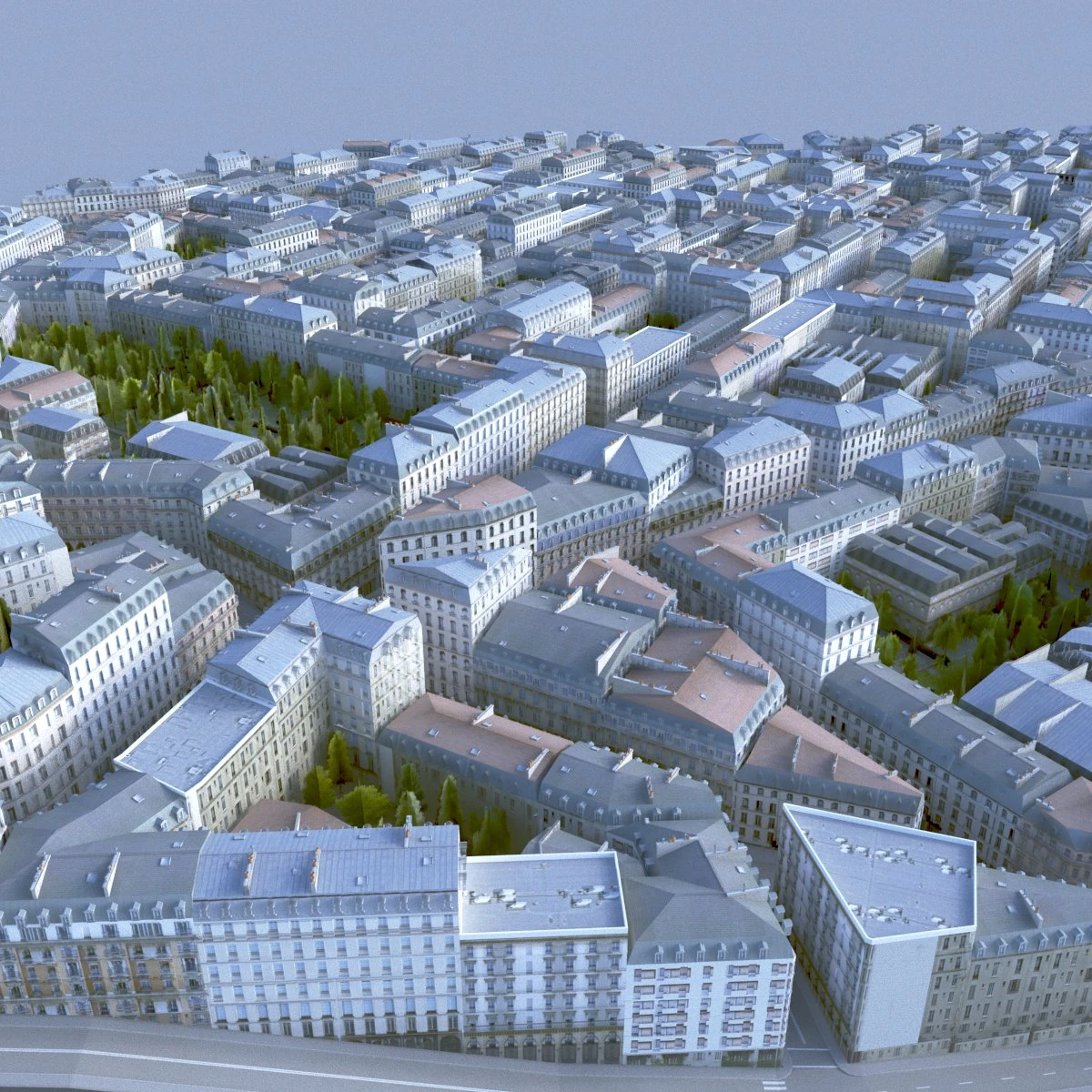 city block 04 3D Model .c4d .max .obj .3ds .fbx .stl .blend 