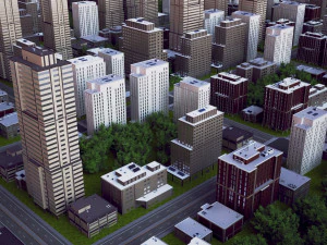 blok miejski 05 Model 3D