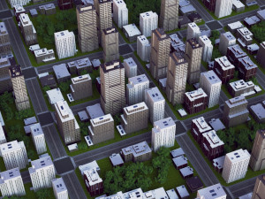 city block 05 3D Модель