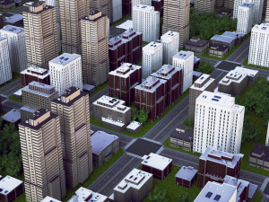 city block 05 3D Модель