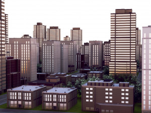 city block 05 3D Модель