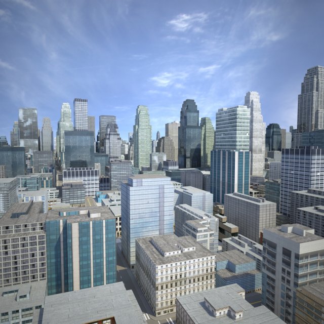 big city 44 3D Model .c4d .max .obj .3ds .fbx .stl .blend 
