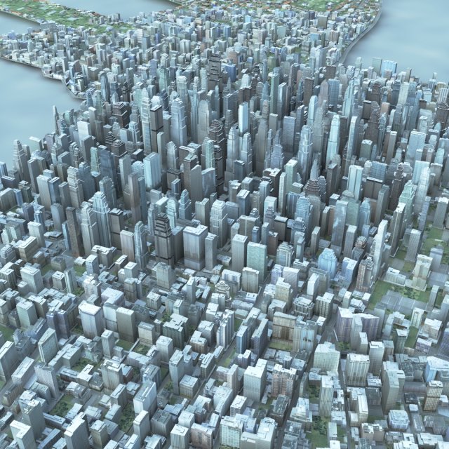 big city 47 3D Model .c4d .max .obj .3ds .fbx .stl .blend 