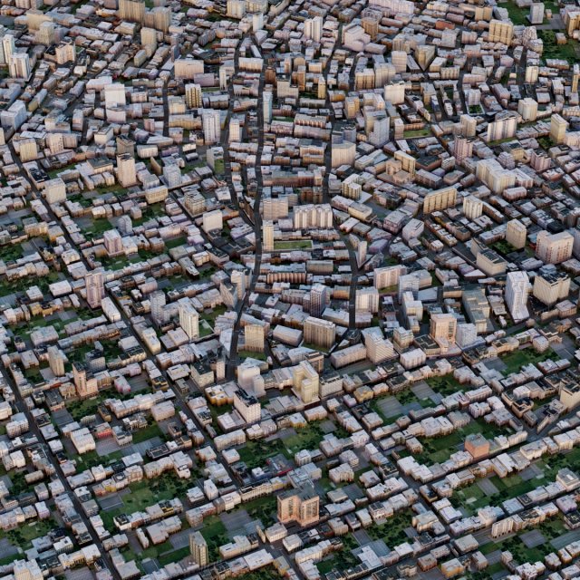big city 54 Modello 3D .c4d .max .obj .3ds .fbx .stl .blend 