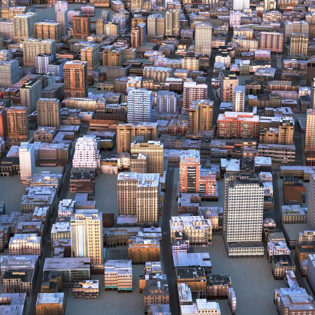 big city 55 Modelo 3D .c4d .max .obj .3ds .fbx .stl .blend