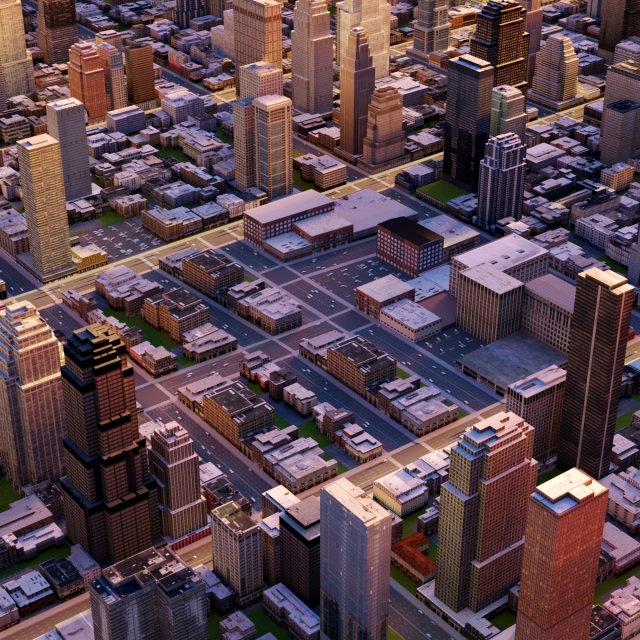 big city 56 Modello 3D .c4d .max .obj .3ds .fbx .stl .blend 
