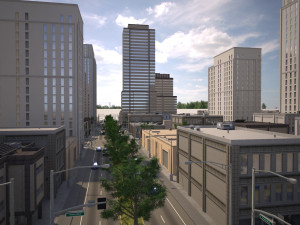 city district 01 3D Model