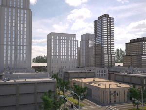 city district 01 3D Model