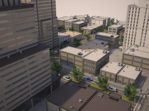 city district 01 3D Model