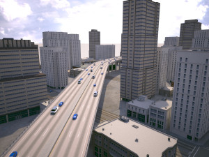 city district 02 3D Model